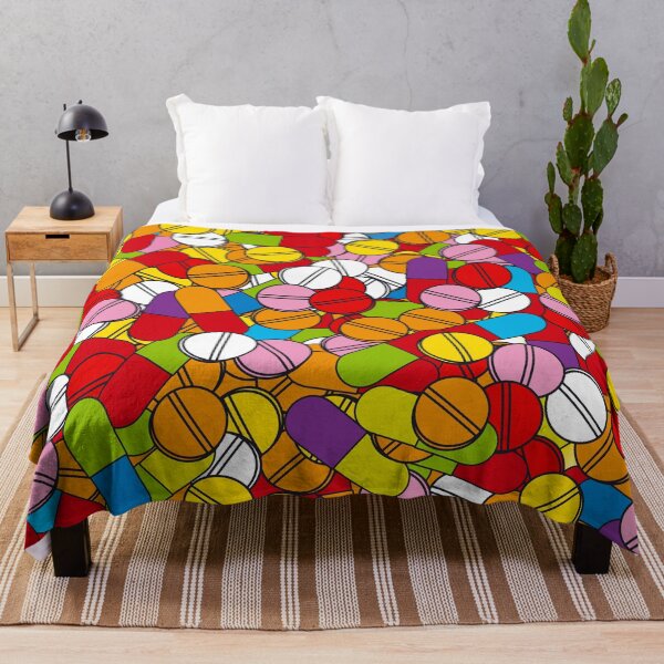 Item preview, Colorful Pills Modern Medical Graphic Art Illustration designed and sold by theimagezone.