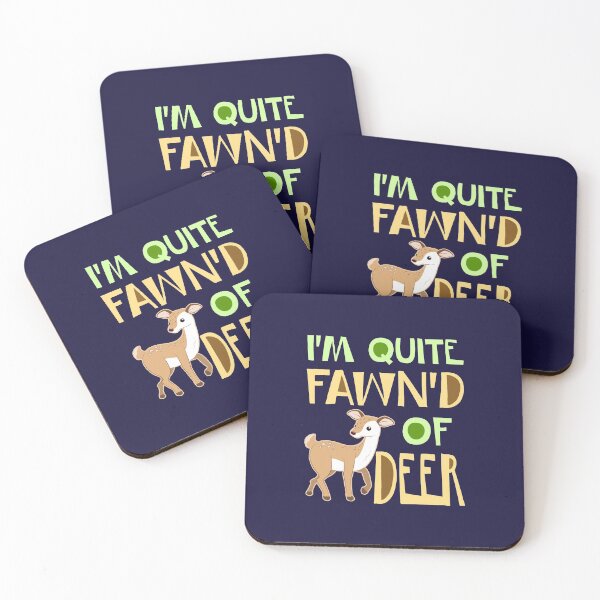 Item preview, I'm Quite Fawn'd Of Deer Wildlife Pun designed and sold by jaygo.