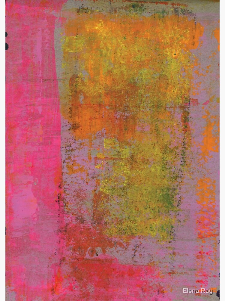 "Pink And Orange Abstract Painting " Poster by ElenaRay Redbubble