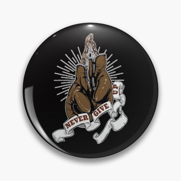 Item preview, Never Give Up - Boxing MMA Gym T-Shirt - Motivation Graphic designed and sold by SweetCarolineUK.