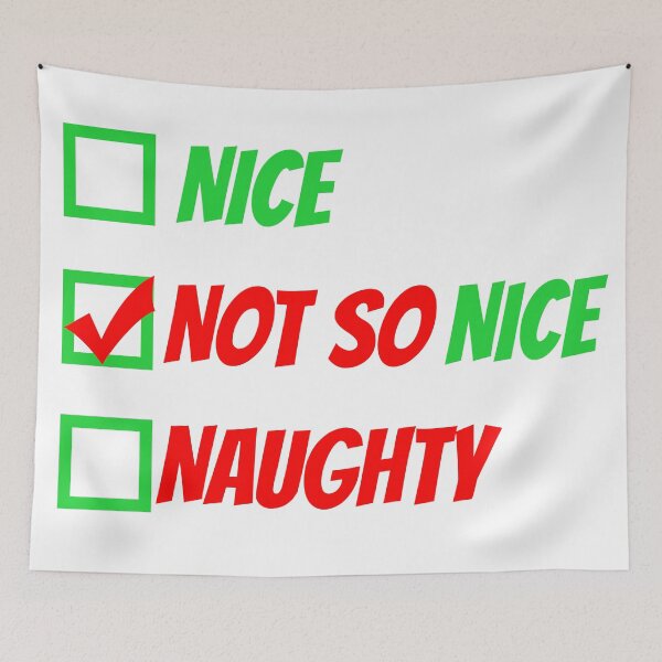 Item preview, Naughty and Nice Checklist designed and sold by rsty11.