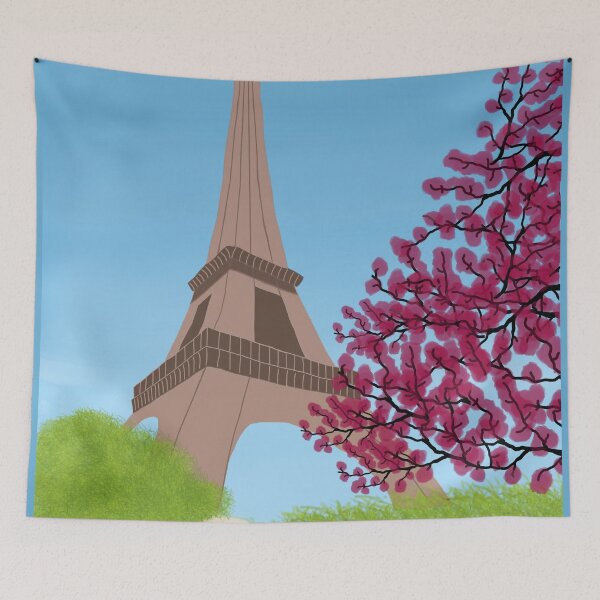 Item preview, Paris Eiffel Tower Cherry Blossom France Europe Travel Wander Art designed and sold by Susie Gallery.