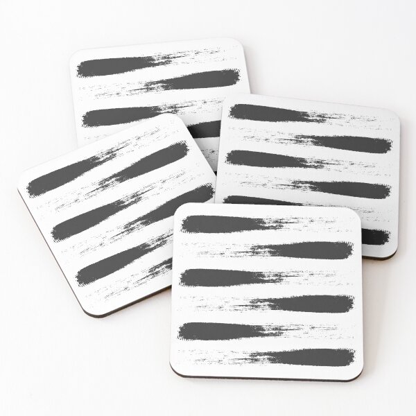 Item preview,  Brushstroke Black and White designed and sold by Miss Striped.