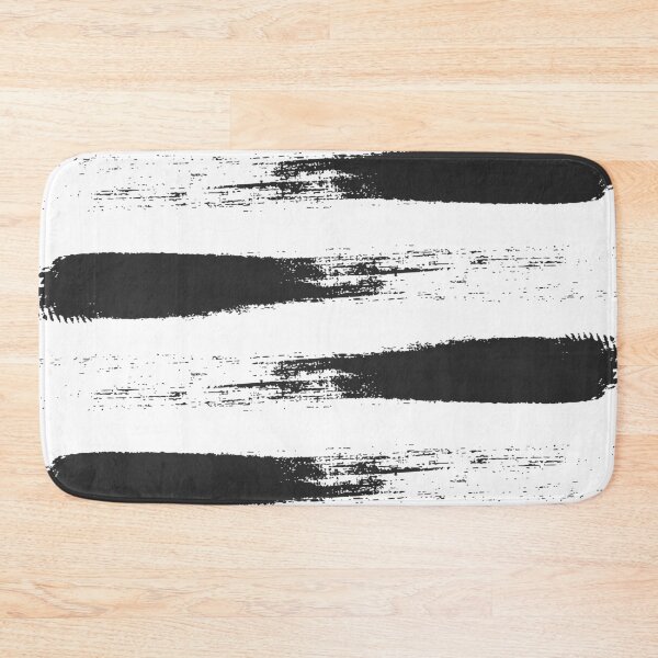 Item preview,  Brushstroke Black and White designed and sold by Miss Striped.