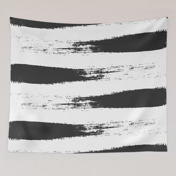 Item preview,  Brushstroke Black and White designed and sold by Miss Striped.