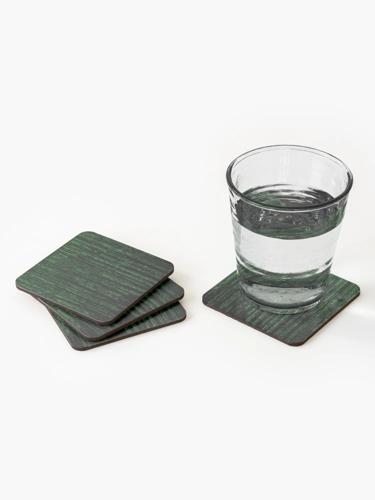 Thumbnail 2 of 5, Coasters (Set of 4), Matrix Code designed and sold by Zendicow.