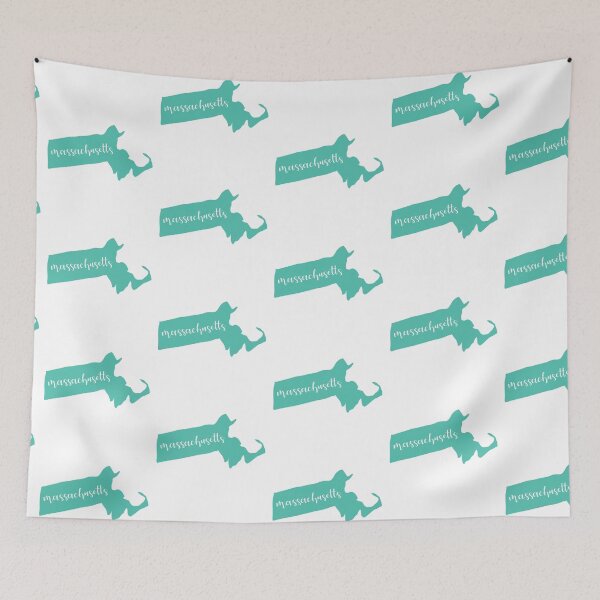 Item preview, Teal Massachusetts State Outline MA designed and sold by agdesigns6.
