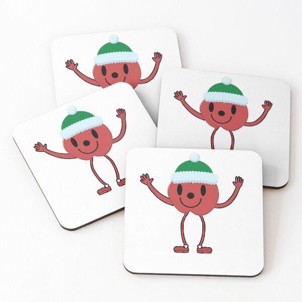 Item preview,  Funny Apple in a Christmas hat designed and sold by Lorify.
