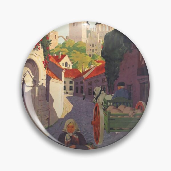 Item preview, Visby retro poster designed and sold by CorasPosters.