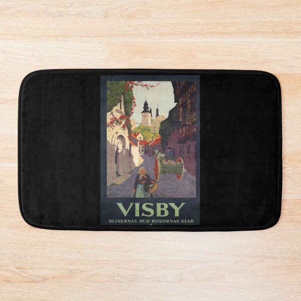Item preview, Visby retro poster designed and sold by CorasPosters.