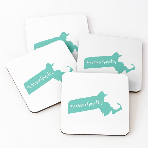 Artikelvorschau, Teal Massachusetts State Outline MA entworfen und verkauft von agdesigns6.