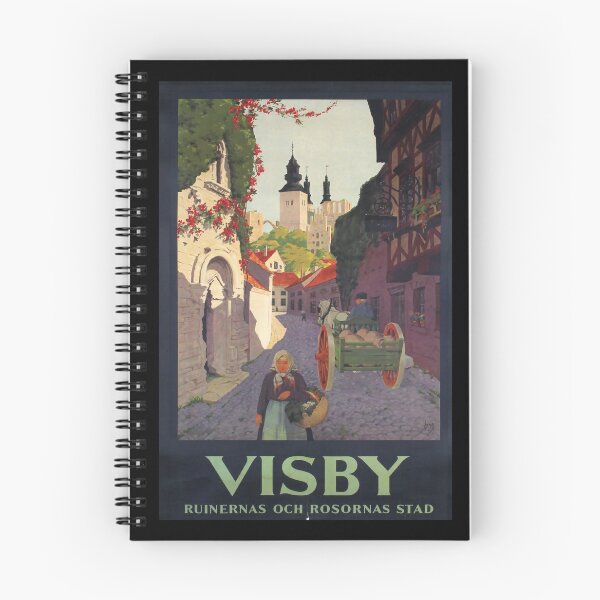 Item preview, Visby retro poster designed and sold by CorasPosters.