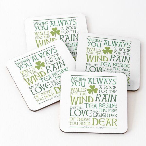 Item preview, Wishing you always walls for the wind - Irish Blessing - old celtic saying designed and sold by miragreetings.