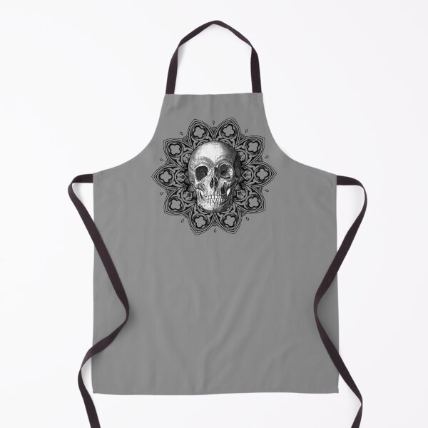 Item preview, Skull Flower, black, use it on white fabric! designed and sold by Pati-Onirie.