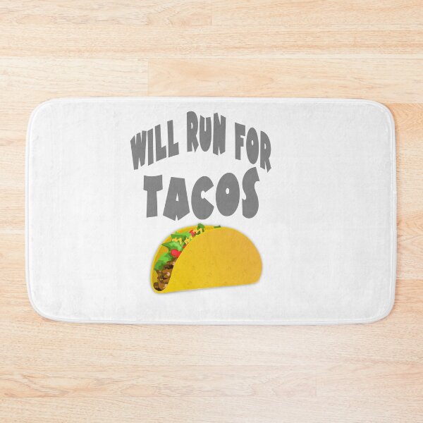 Aperçu de l'œuvre Copy of will run for tacos créée et vendue par TINASTORESHOPE.