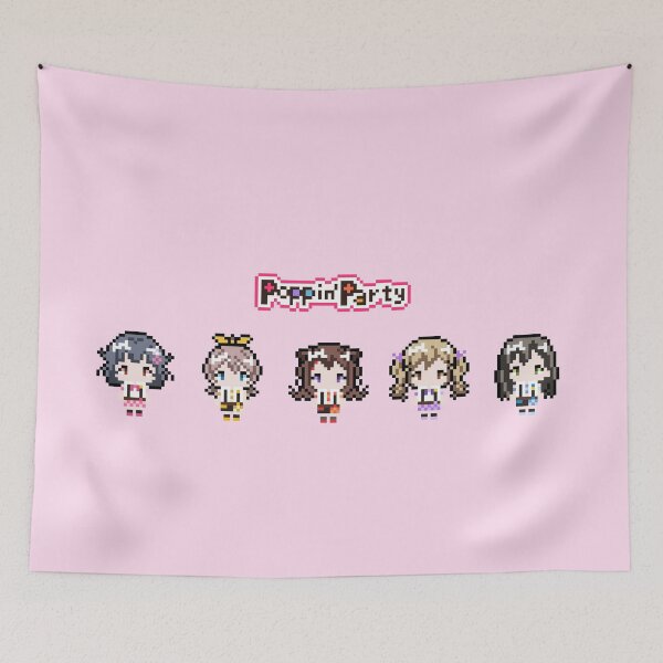 Item preview, Bang Dream ! Poppin Party pixel art designed and sold by travelgorgor.