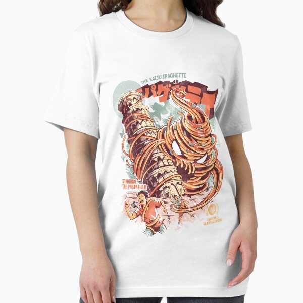 Aperçu de l'œuvre Les Spaghettis Kaiju créée et vendue par Ilustrata®.