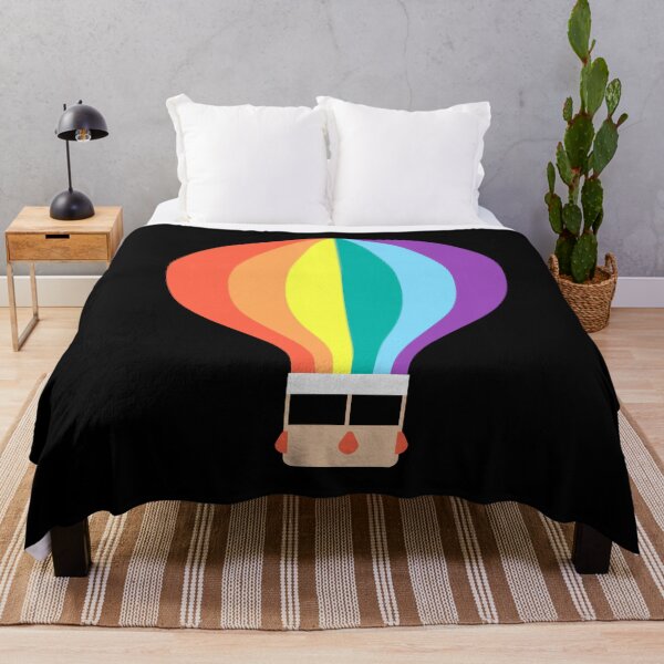 Item preview, Rainbow Hot Air Balloon designed and sold by TrueTrippyArts.