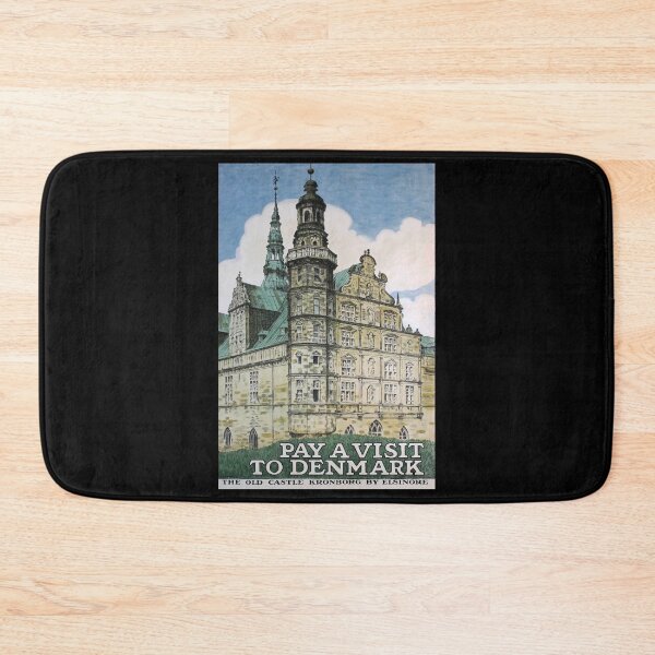 Aperçu de l'œuvre Kronborg Castle poster retro créée et vendue par CorasPosters.