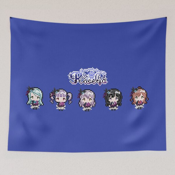 Item preview, Bang Dream ! Roselia pixel art designed and sold by travelgorgor.