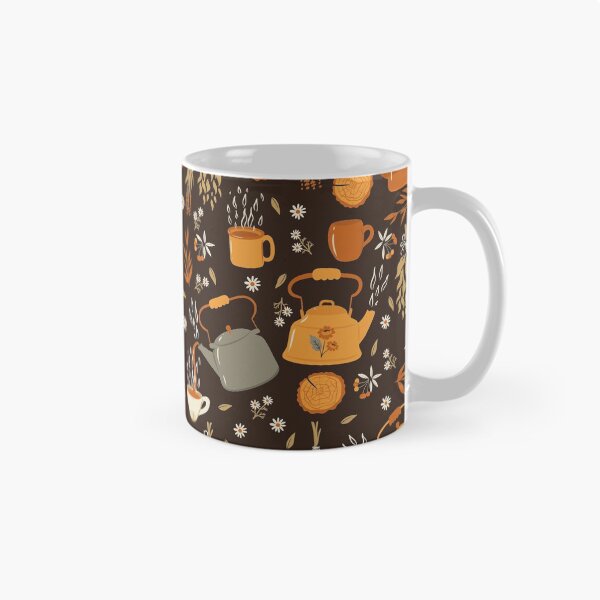 Item preview, Autumn mood tea party pattern designed and sold by burbura.