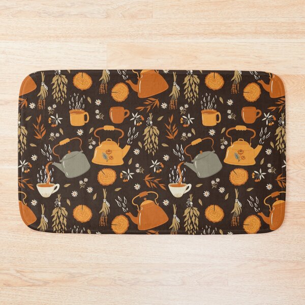 Item preview, Autumn mood tea party pattern designed and sold by burbura.