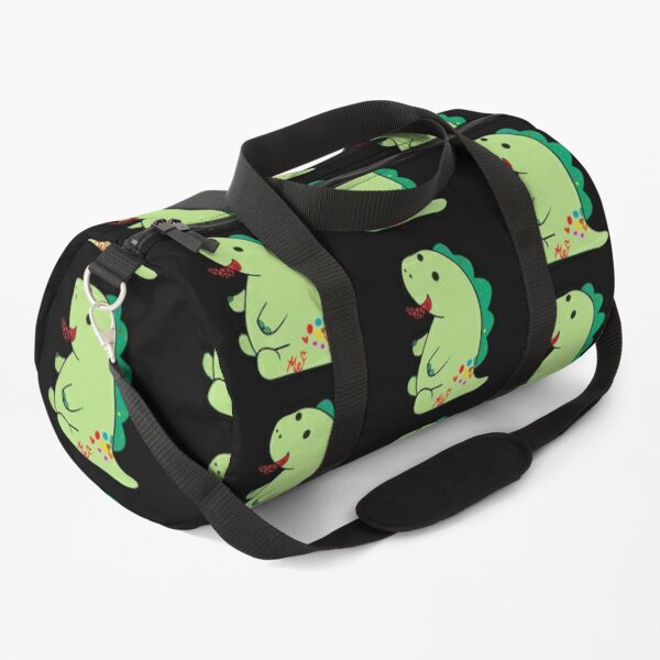 Pickle The Dinosaur Duffle Bags | Redbubble