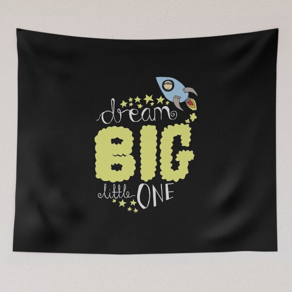 Item preview, Dream Big Little One - Rocket Ship designed and sold by LouiseFranksArt.