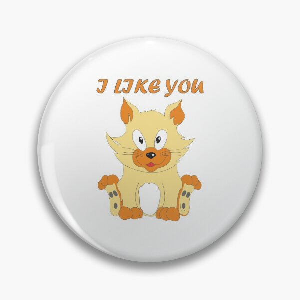 Item preview, I like you, cute cat designed and sold by waldemar777.