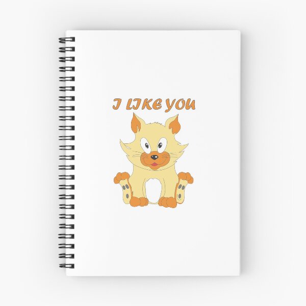 Item preview, I like you, cute cat designed and sold by waldemar777.