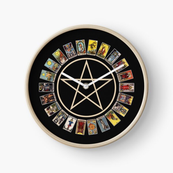 Vista previa del artículo con la obra «Pentáculo y Los Arcanos Mayores del Tarot», diseñado y vendido por wildtribe.