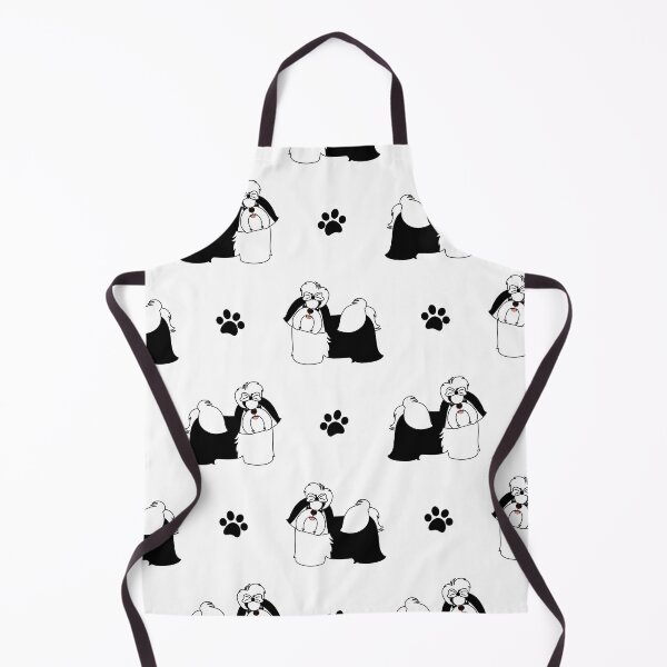 Item preview, Black and White Shih Tzu designed and sold by Lulupainting.