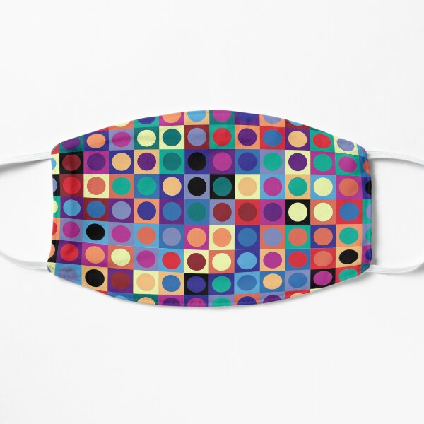 Vasarely Inspired Flat Mask