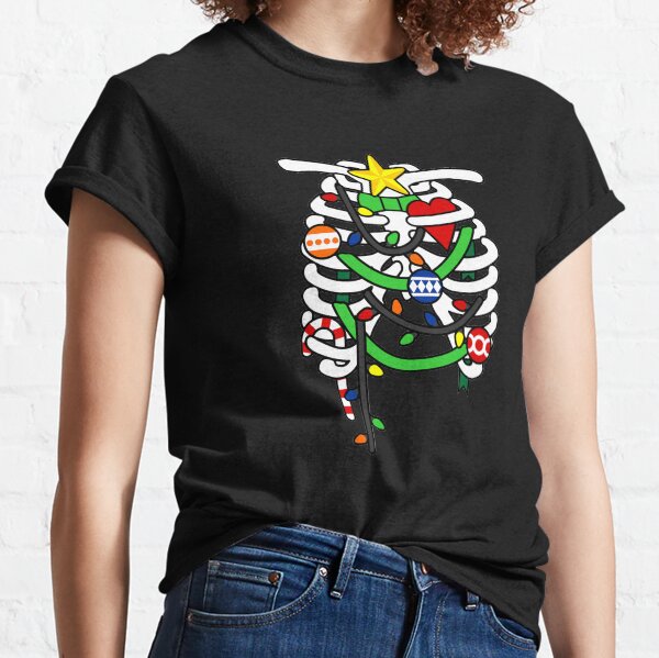 Christmas X-Ray Ribs Skeleton Classic T-Shirt