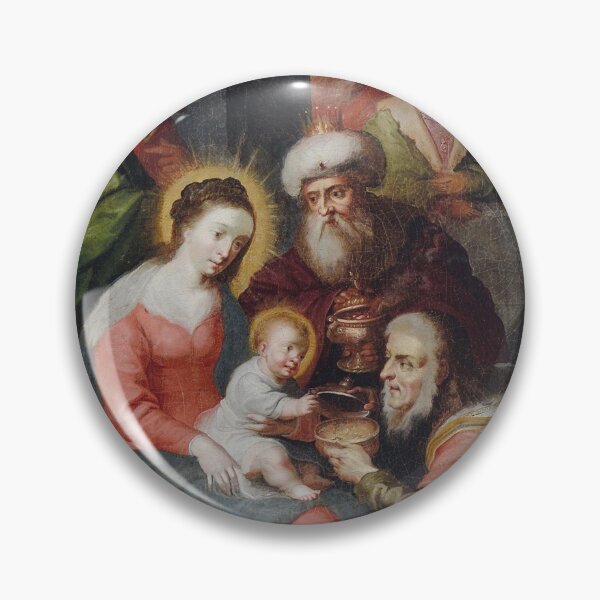 Item preview, Baby Jesus and the wise men vintage Nativity art designed and sold by Vintage Designs +.