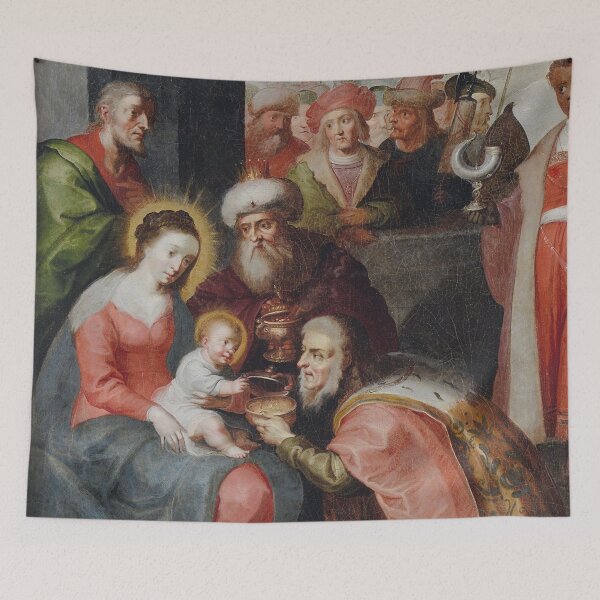 Item preview, Baby Jesus and the wise men vintage Nativity art designed and sold by Vintage Designs +.