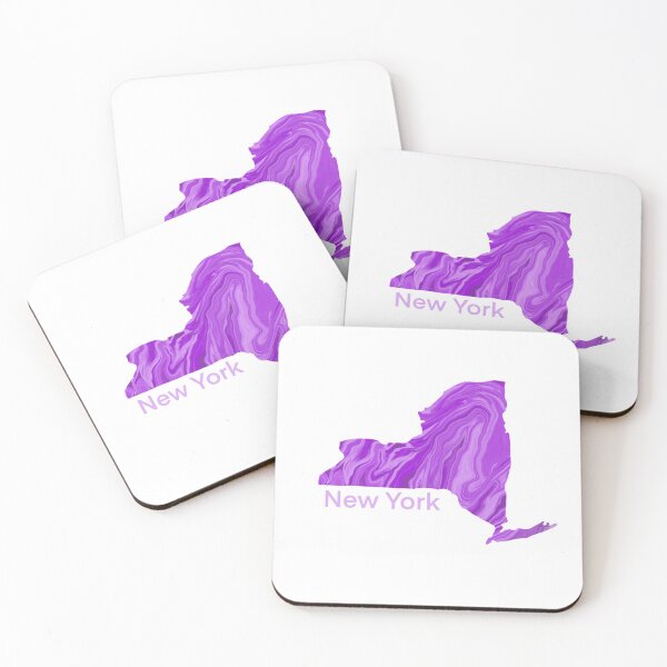 Item preview, New York State Marbled Outline designed and sold by blejsart.