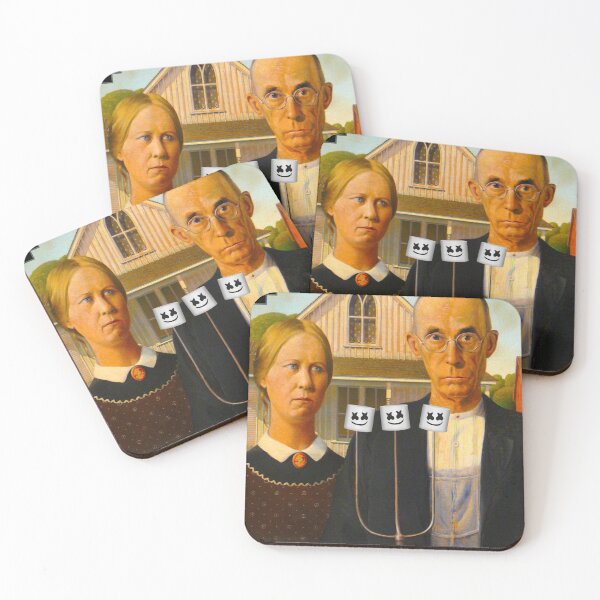 Item preview, American (roast) Gothic funny designed and sold by OffbeetShirts.