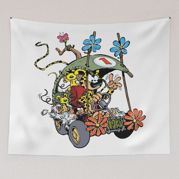 Item preview, Marsupilami in car with family designed and sold by Hubashop.