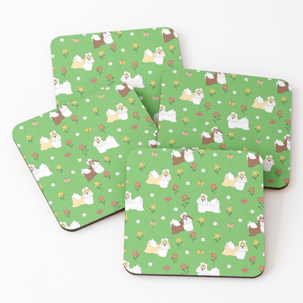 Item preview, Shih Tzu and Flowers designed and sold by Lulupainting.
