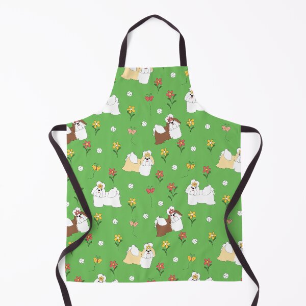 Item preview, Shih Tzu and Flowers designed and sold by Lulupainting.