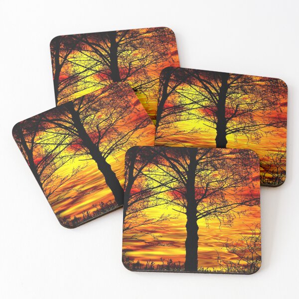 Item preview, Burning Sky, beautiful sunset silhouette designed and sold by cool-shirts.