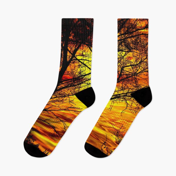 Item preview, Burning Sky, beautiful sunset silhouette designed and sold by cool-shirts.