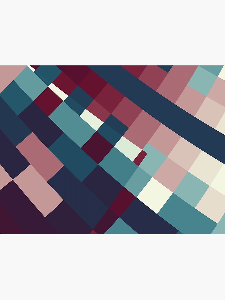Windows Abstract Squares Red Blue White by garretbohl