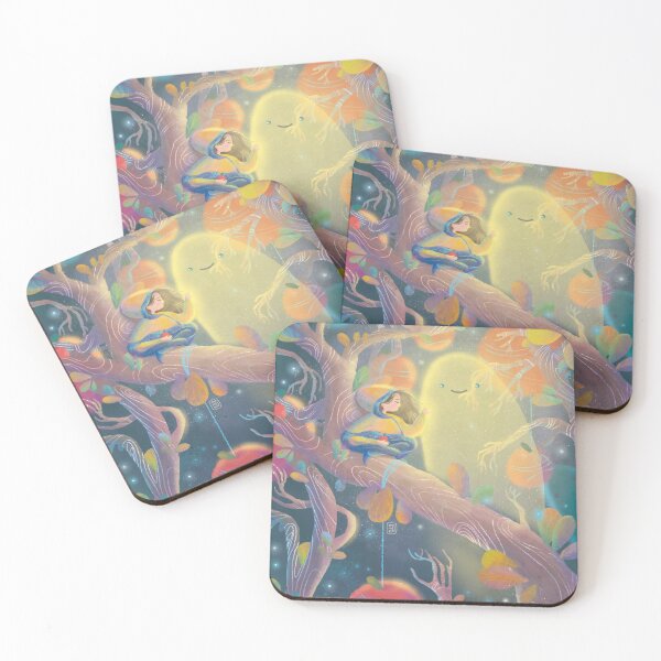 Item preview, Wanderer of Rubicund Apples Autumn Marvelous Ghost dark background designed and sold by morikoMomoko.