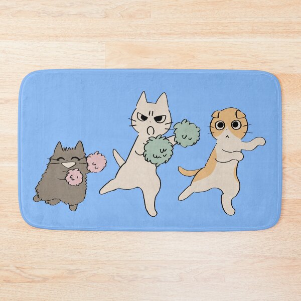 Item preview, Sweet dancing cheerleader cats' trio designed and sold by MisoraA.