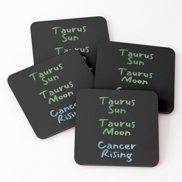 Item preview, Taurus Sun Taurus Moon Cancer Rising Text designed and sold by leomooncreates.