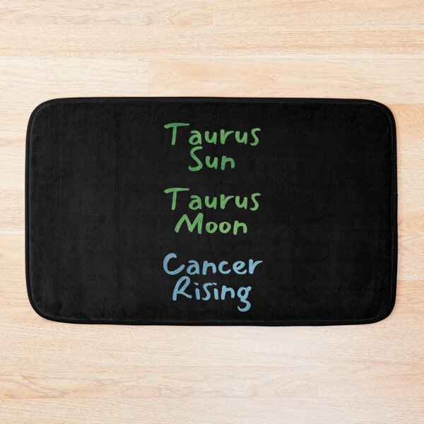 Item preview, Taurus Sun Taurus Moon Cancer Rising Text designed and sold by leomooncreates.