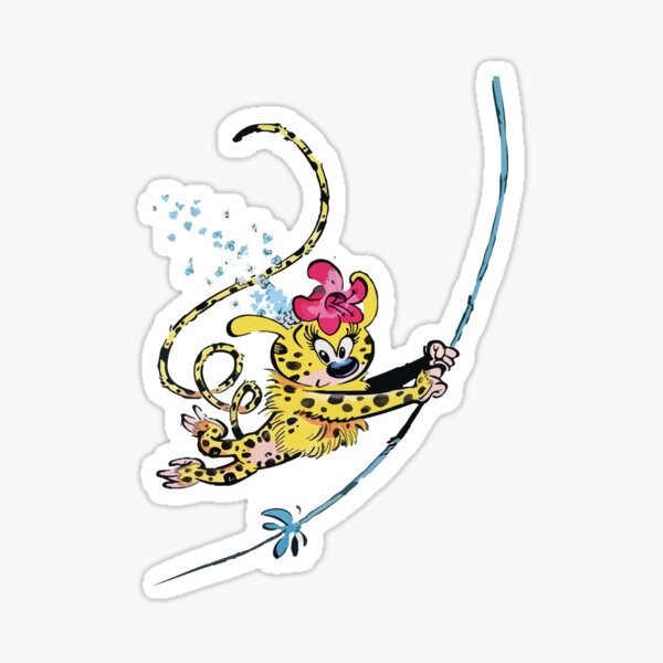 Vista previa del artículo con la obra «Niña Marsupilami en la jungla», diseñado y vendido por Hubashop.