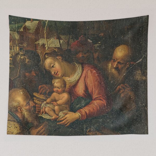 Item preview, Baby Jesus and the wise men vintage Nativity art designed and sold by Vintage Designs +.